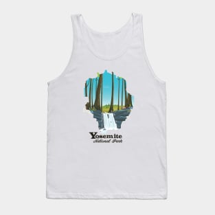 Yosemite National Park Travel map Tank Top